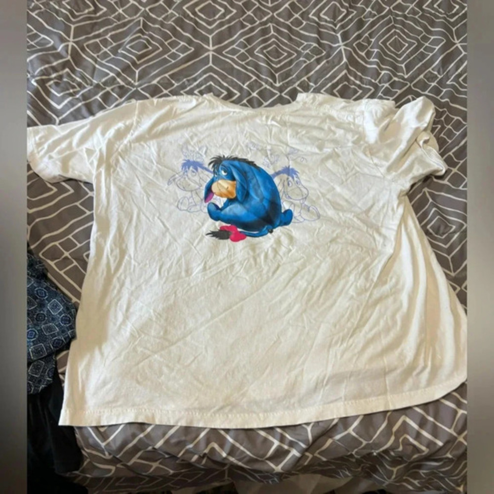 Vtg 90s Eeyore Faded Glory Shirt 5X Pooh Looney Tunes Mickey Mouse Disneyland